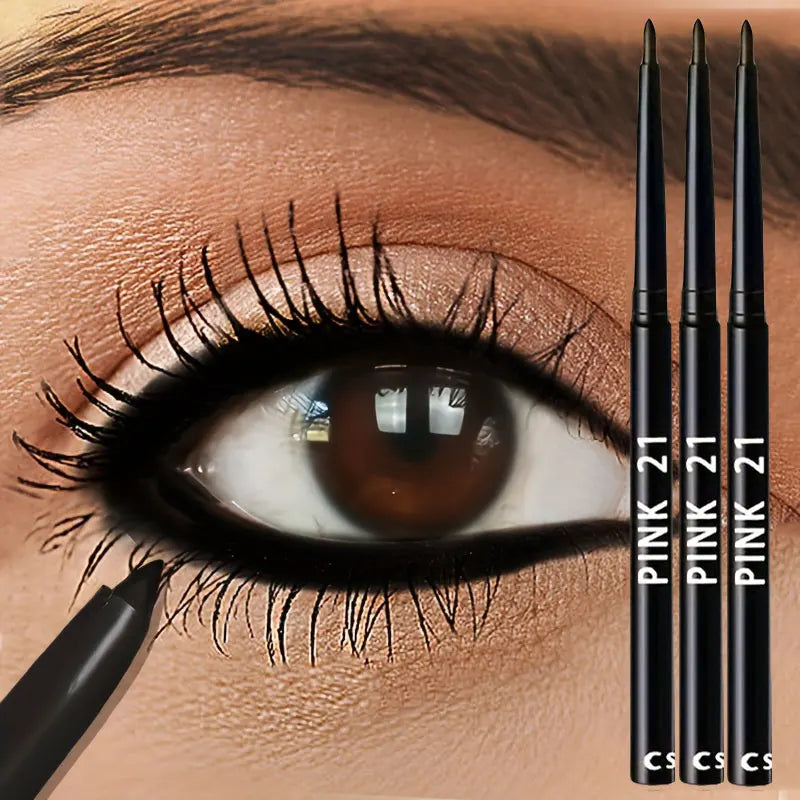 Vattenfast Eyeliner – 3-pack för intensiv svart precision