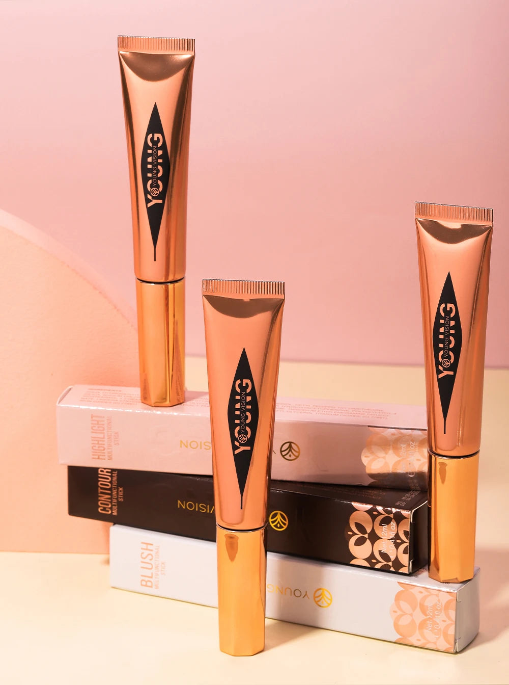 Makeup Stick – Rouge, Highlighter & Contour i ett